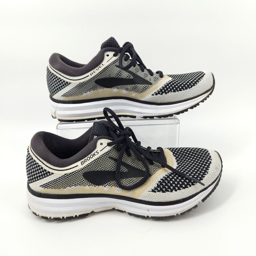 Brooks Revel Shoes Women's Size 7.5 B (Medium) Running White Black